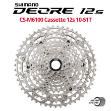 Load image into Gallery viewer, SHIMANO DEORE 12S CS-M6100 12-SPEED CASSETTE, MICRO SPLINE