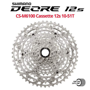 SHIMANO DEORE 12S CS-M6100 12-SPEED CASSETTE, MICRO SPLINE